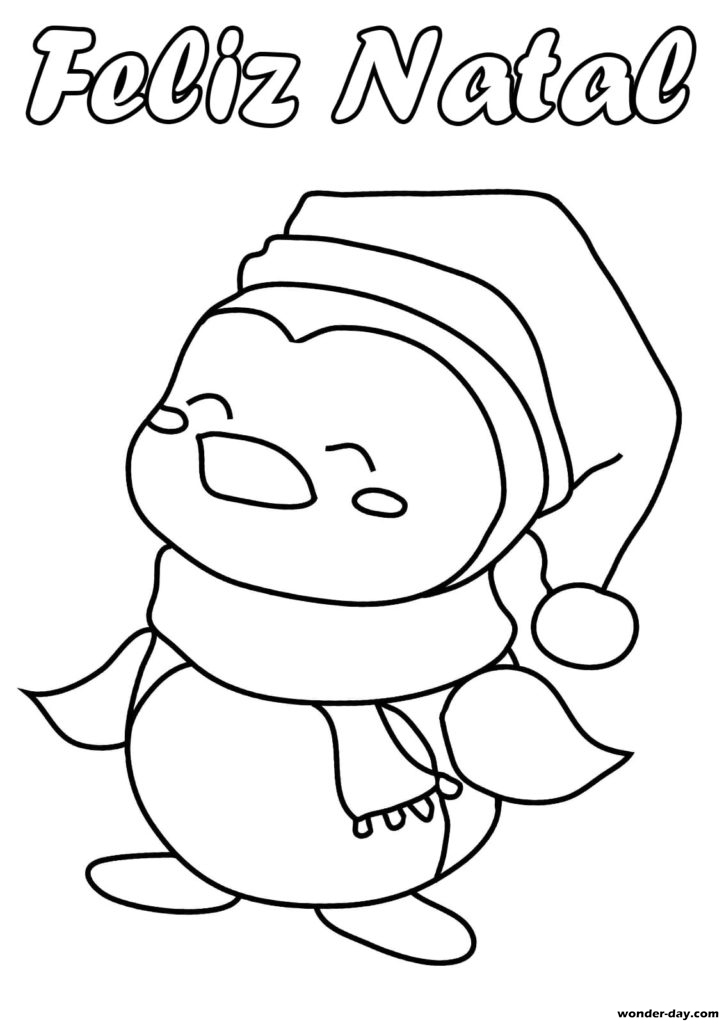 Menina natal kawaii para colorir - Imprimir Desenhos