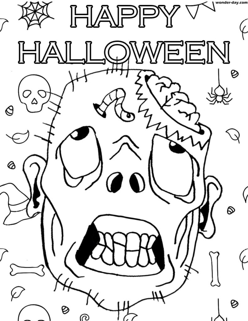 Ausmalbilder Halloween. 20 Ausmalbilder zum Drucken