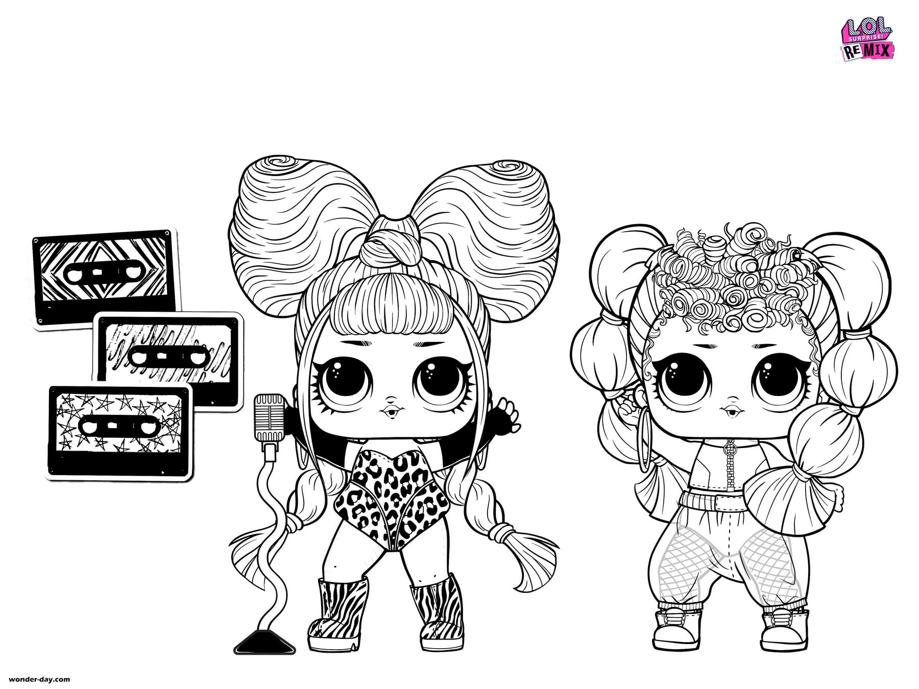 100 Desenhos Para Pintar E Colorir Bonecas Lol Surprise - Folha A4 Avulsa ! 1 Desenho Por Folha! - #0305