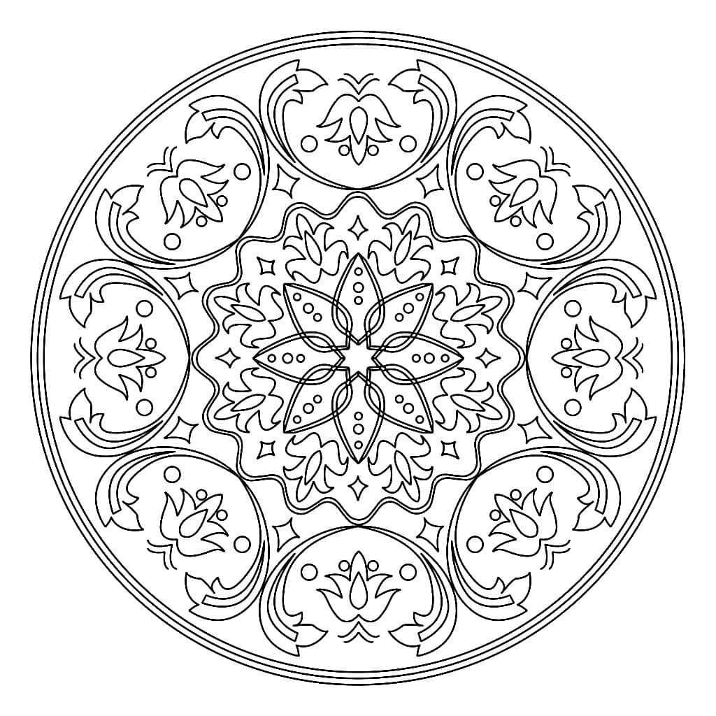 Coloriage Mandala à imprimer sur Wonder-day.com