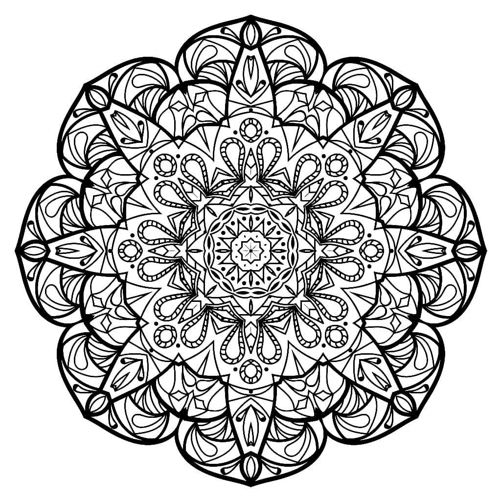 Coloriage Mandala à imprimer sur Wonder-day.com