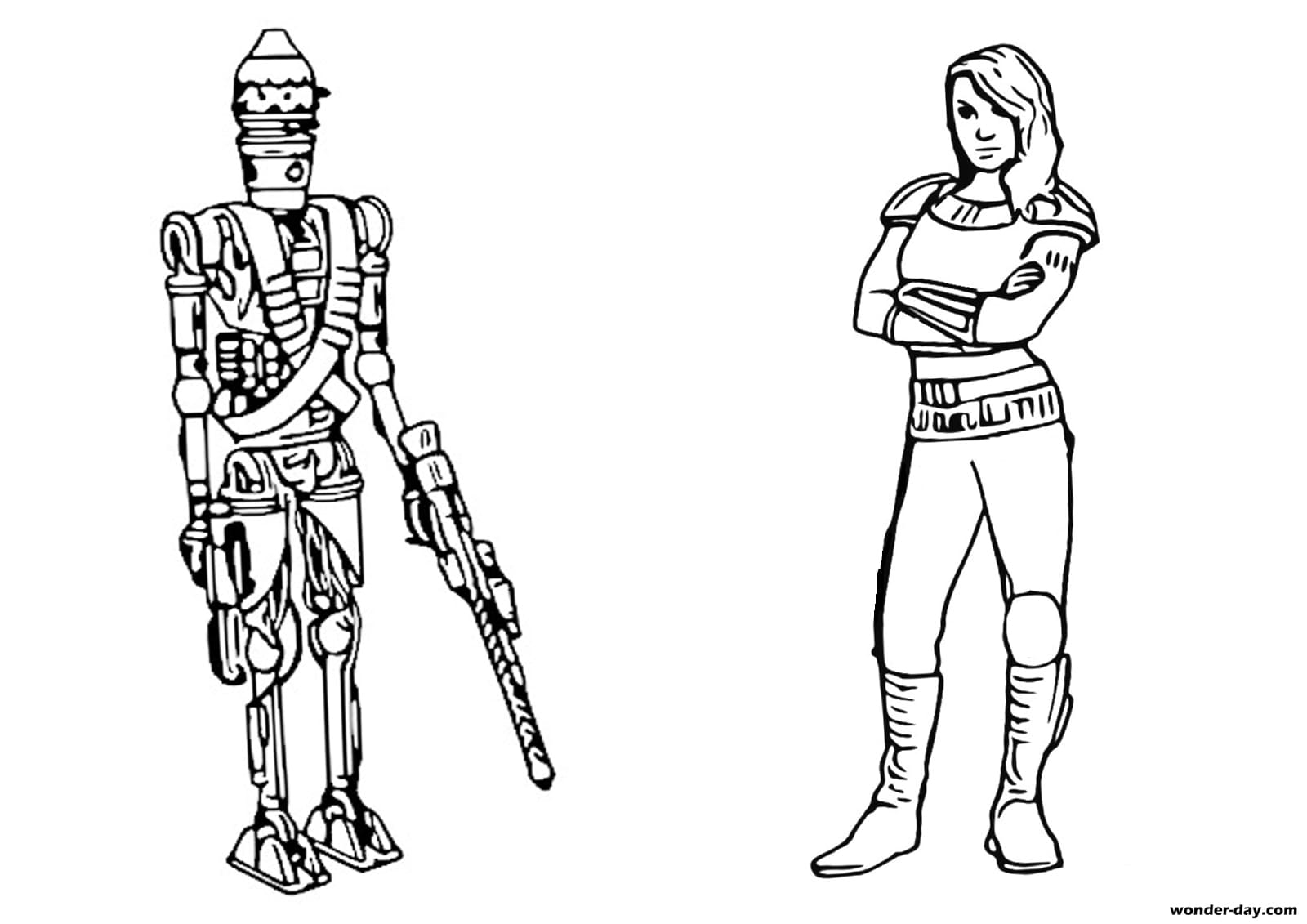 Download Mandalorian coloring pages. Download and print for free