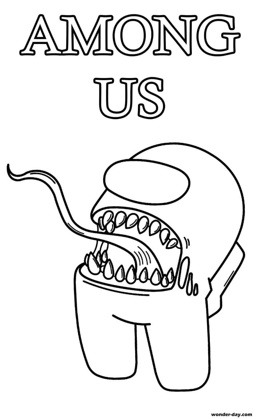 Among Us Coloring Pages / Disegni di Among Us da colorare. Stampa