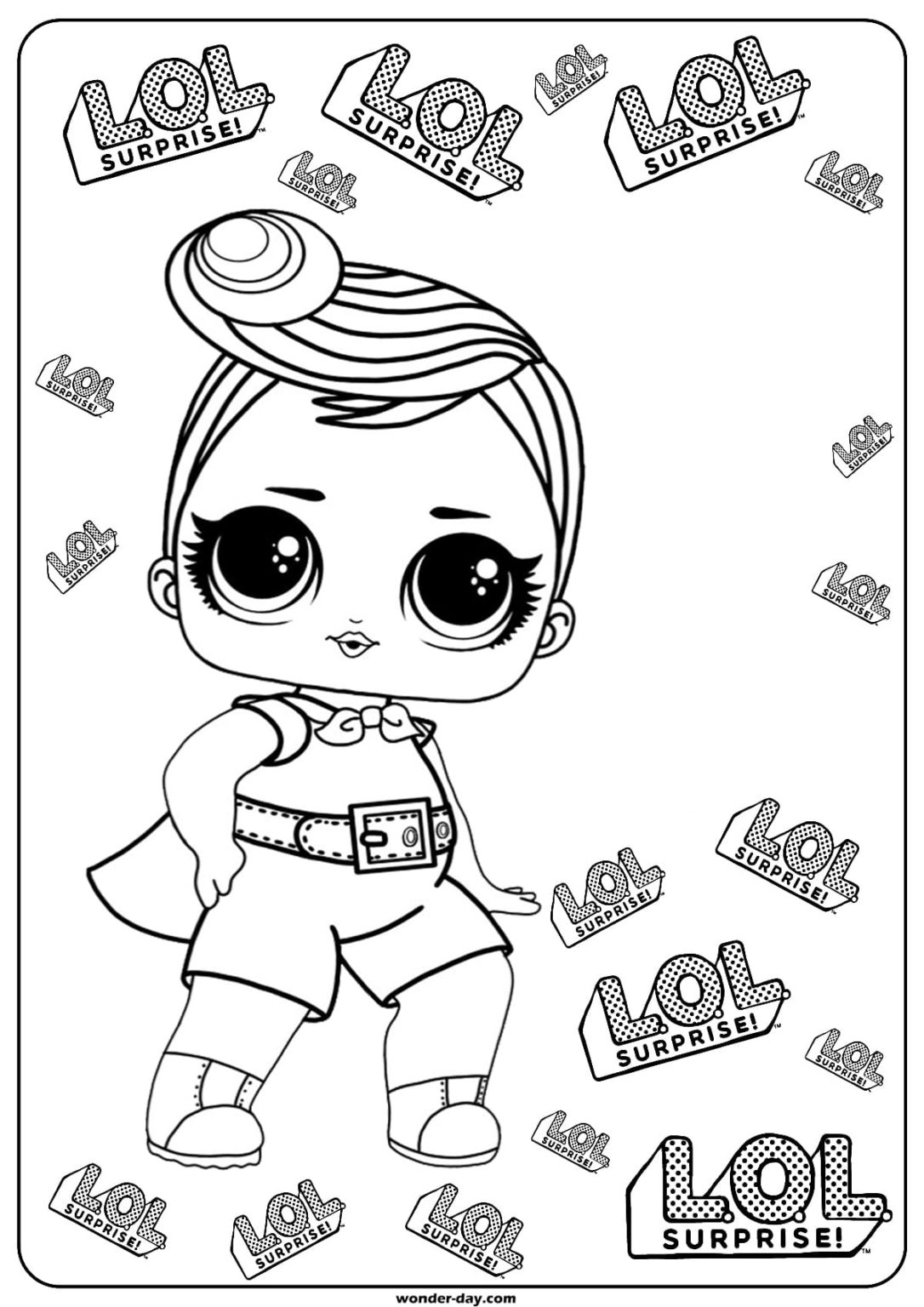 LOL Surprise Dolls Coloring Pages | WONDER DAY