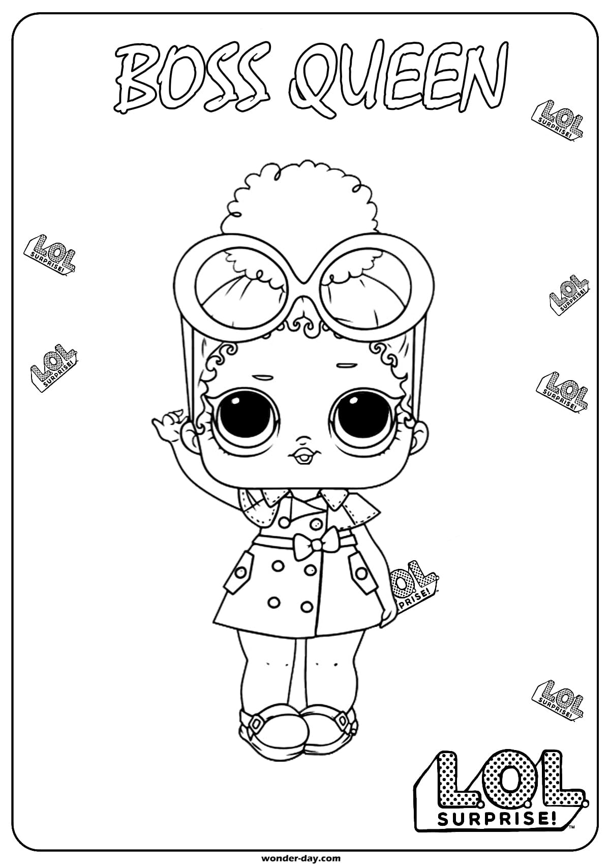 Desenhos para colorir da boneca Lol Surprise Bebe Bonita - Desenhos para  colorir grátis para imprimir