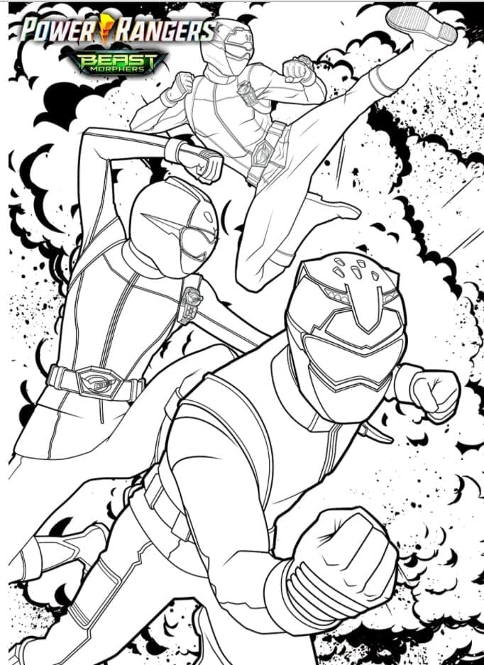 Dibujos de Power Rangers para colorear. Imprime gratis