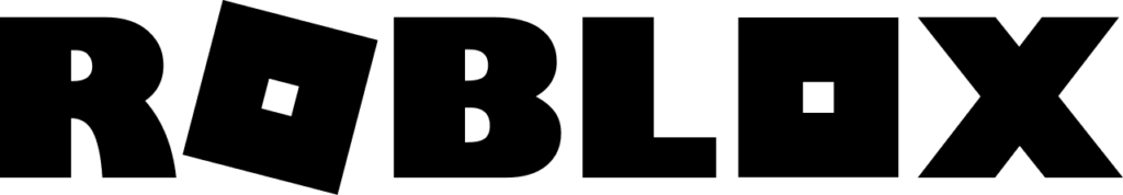 Roblox PNG logo negro
