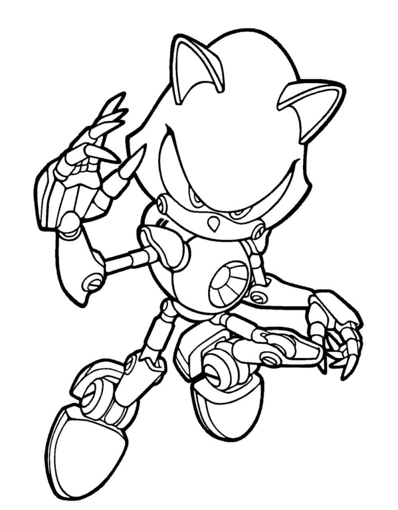 Desenhos de Sonic para colorir (120). Pintar e imprimir