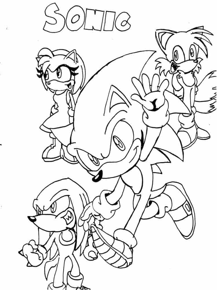 Sonic disegni da Colorare e da Stampare 120 Immagini