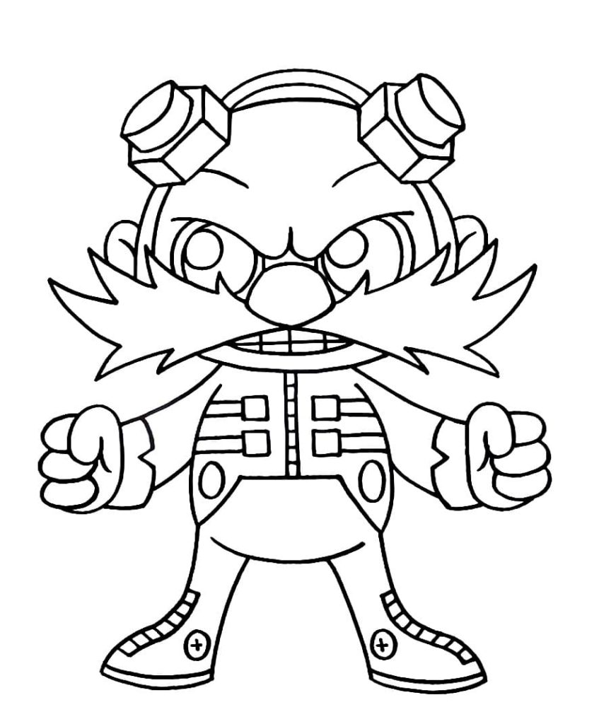 Coloring page Dr. Eggman