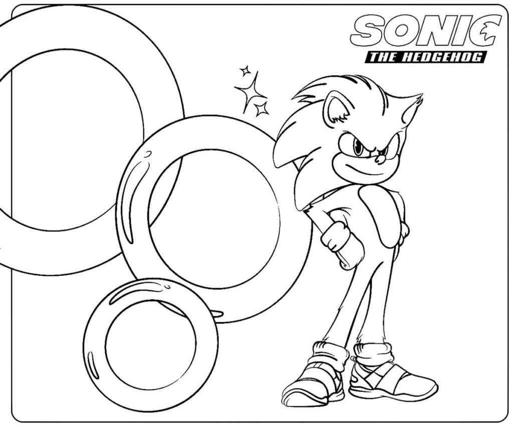 Dibujos para colorear Sonic (120 piezas). Imprime gratis