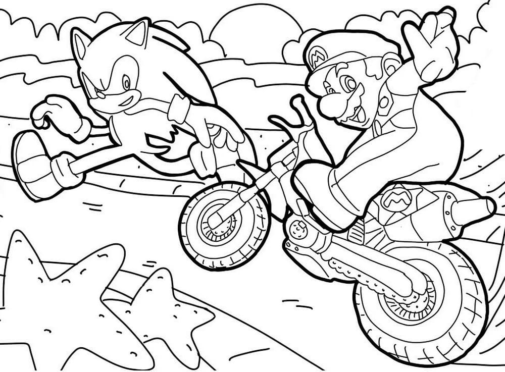 Coloriages Sonic (120 pièces) à imprimer — Coloriages Dessins animes