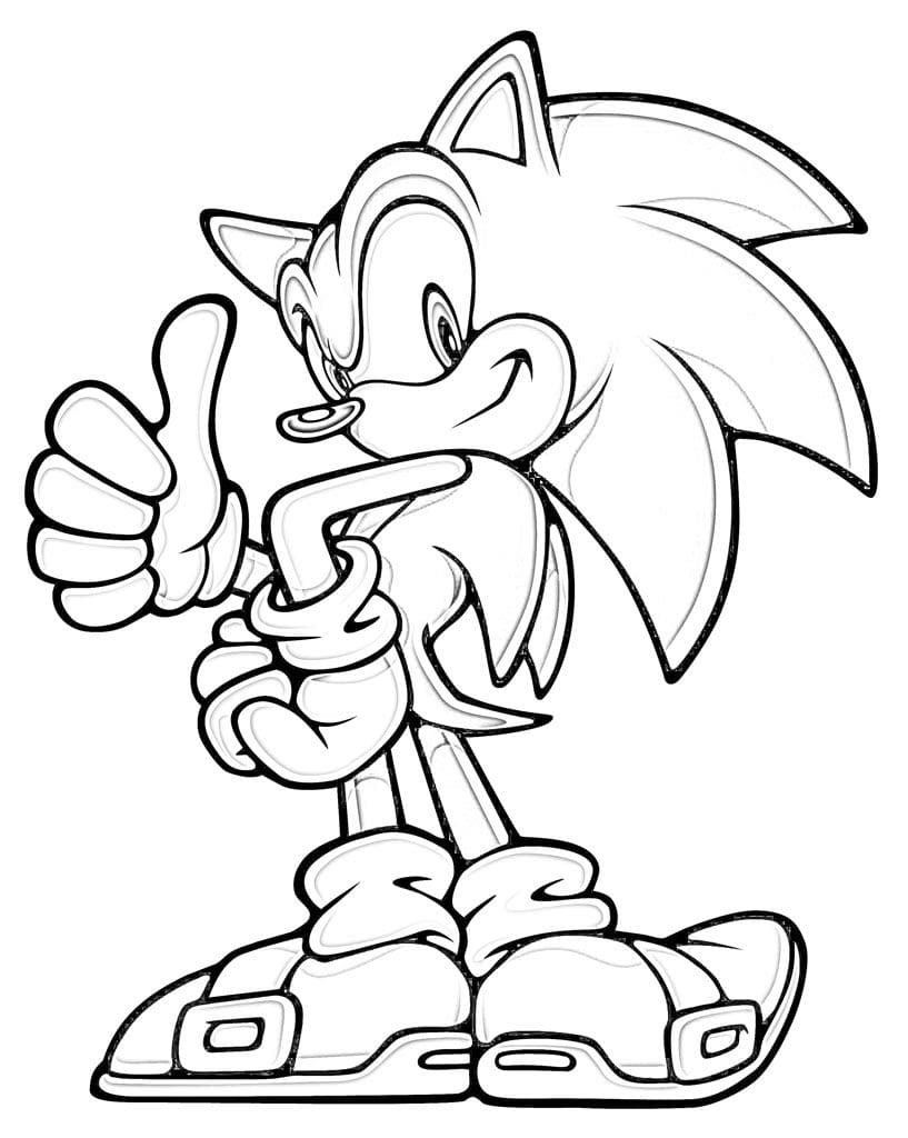 Sonic The Hedgehog Coloring Pages 20 Pieces. Print for free