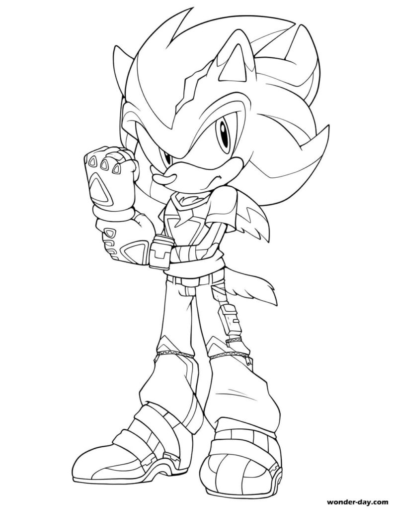 Desenhos de Sonic para colorir (120). Pintar e imprimir