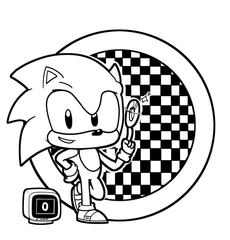 Dibujos para colorear Sonic (120 piezas). Imprime gratis