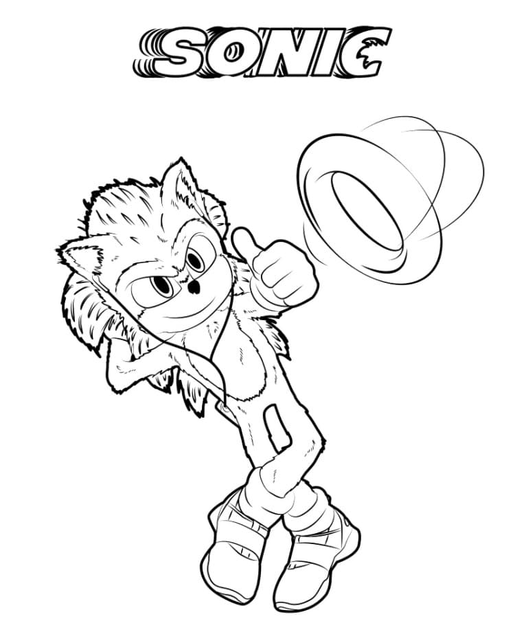 Desenhos de Sonic para colorir (120). Pintar e imprimir