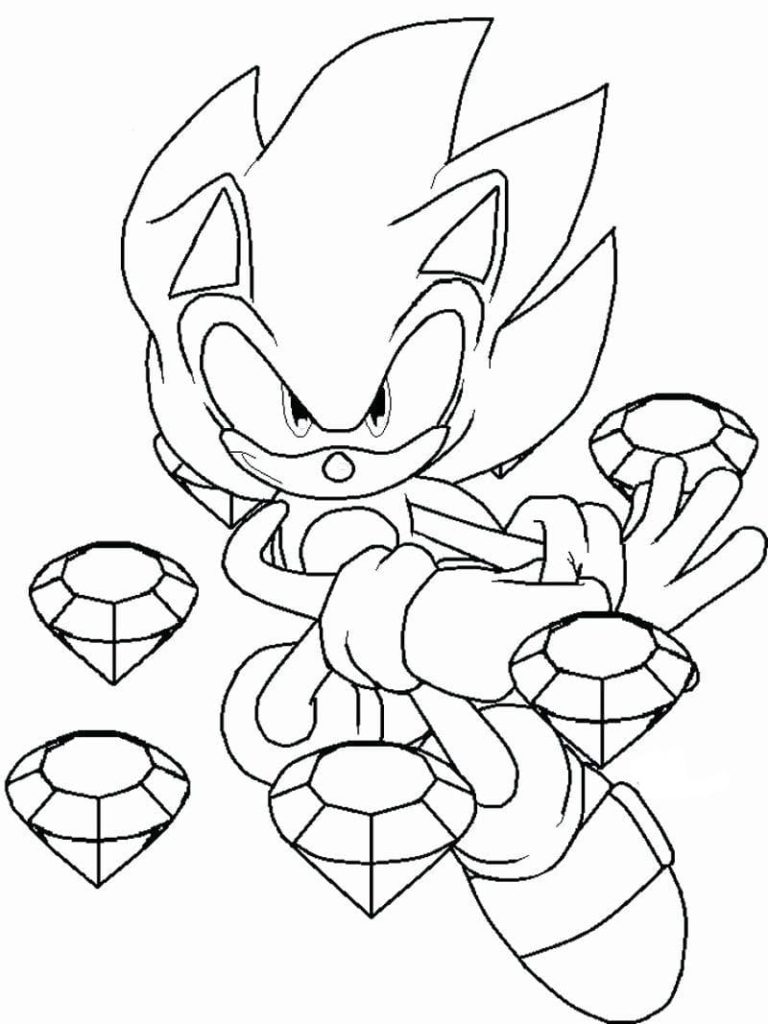 Desenhos de Sonic para colorir (120). Pintar e imprimir