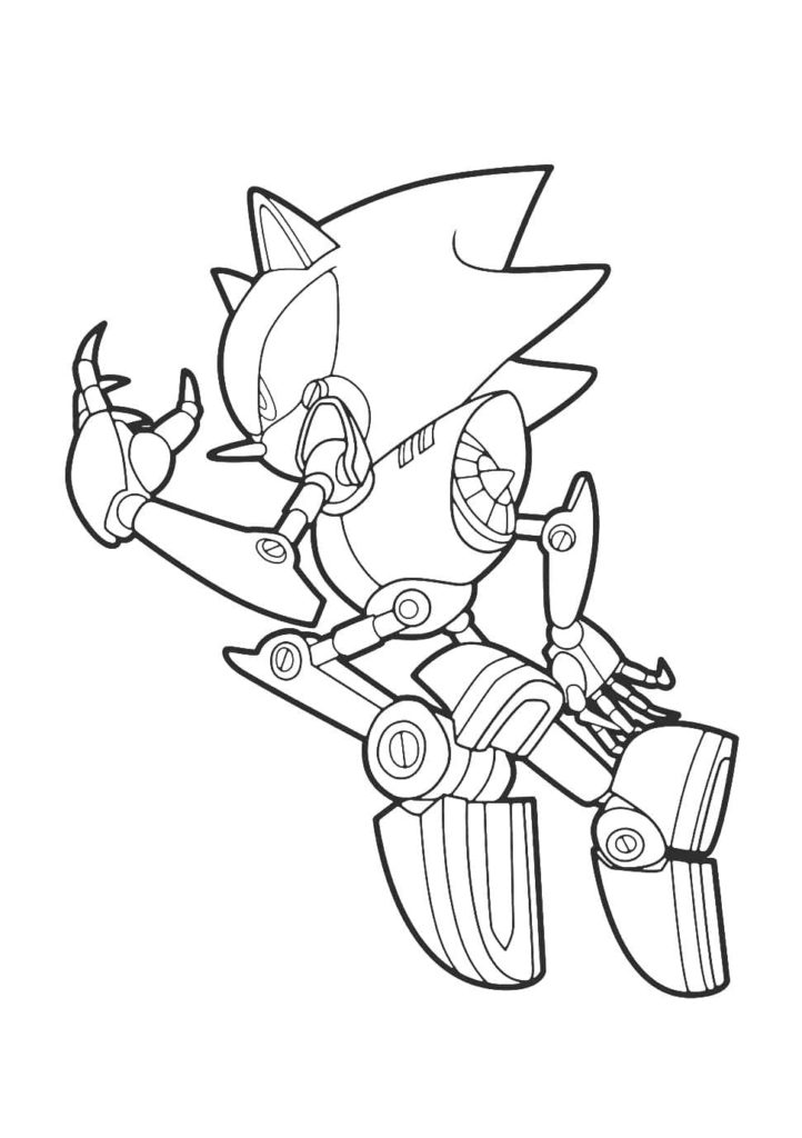 Desenhos de Sonic para colorir (120). Pintar e imprimir