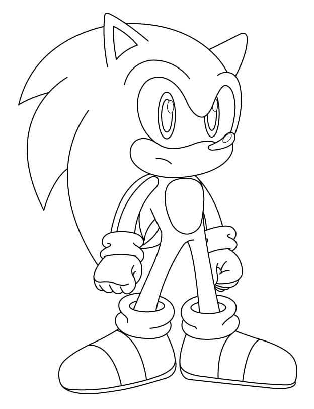 Desenhos para colorir do Sonic Exe para crianças - Desenhos para colorir  para impressão grátis