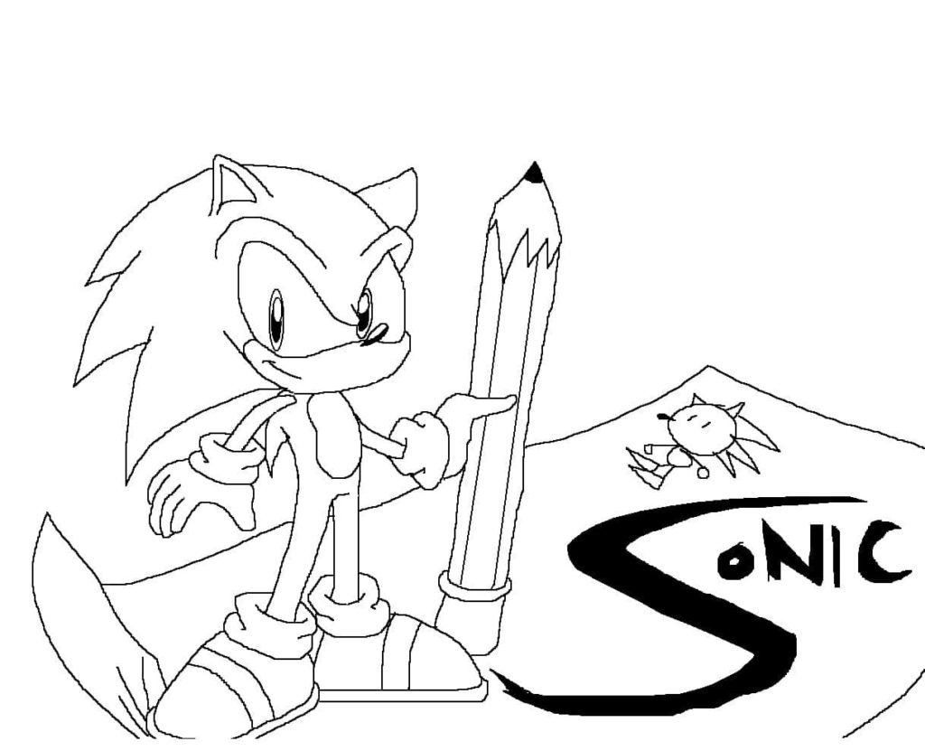 Ausmalbilder Sonic. 120 Malvorlagen Kostenlos zum Ausdrucken