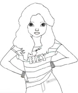 Ausmalbilder Topmodel kostenlos | WONDER DAY — Ausmalbilder für Kinder