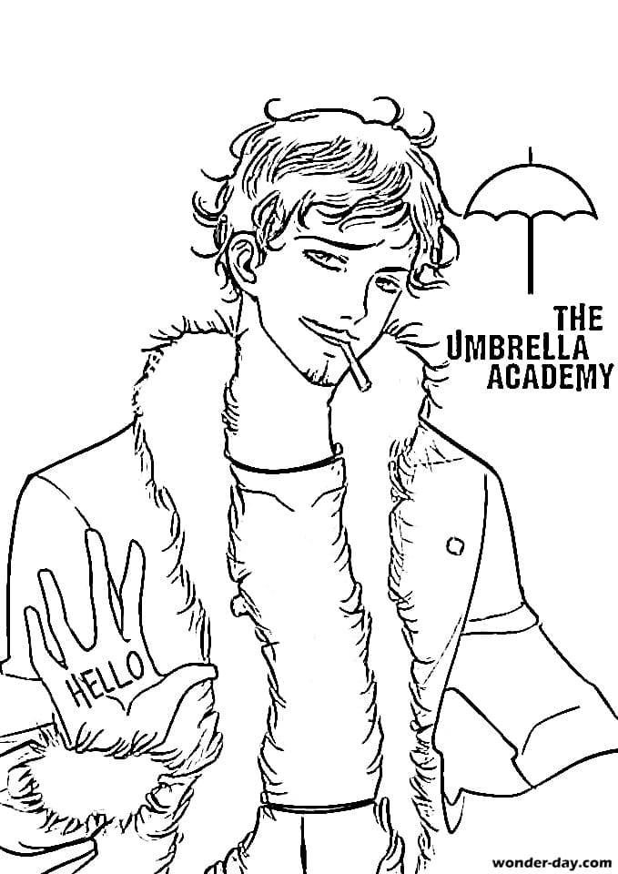 Umbrella Academy coloring pages. Best images free printable