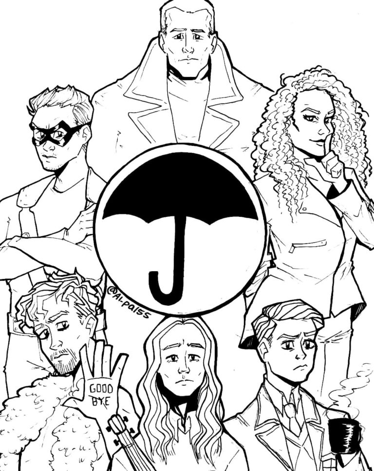 The Umbrella Academy Coloring Pages Coloring Pages 