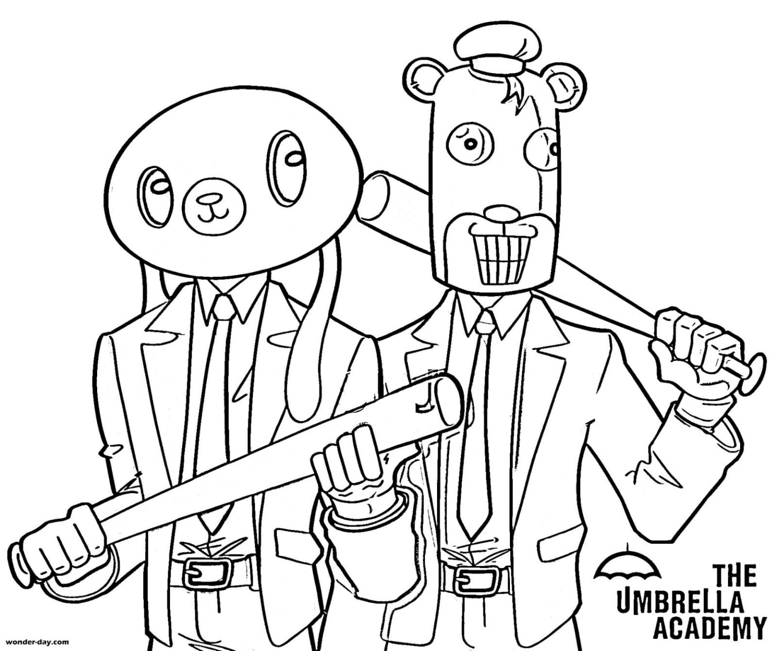 Umbrella Academy Coloring Pages Best Images Free Printable