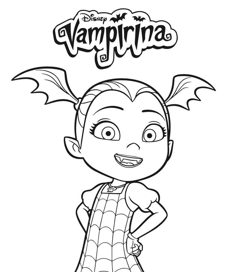 Malvorlagen Vampirina für Kinder