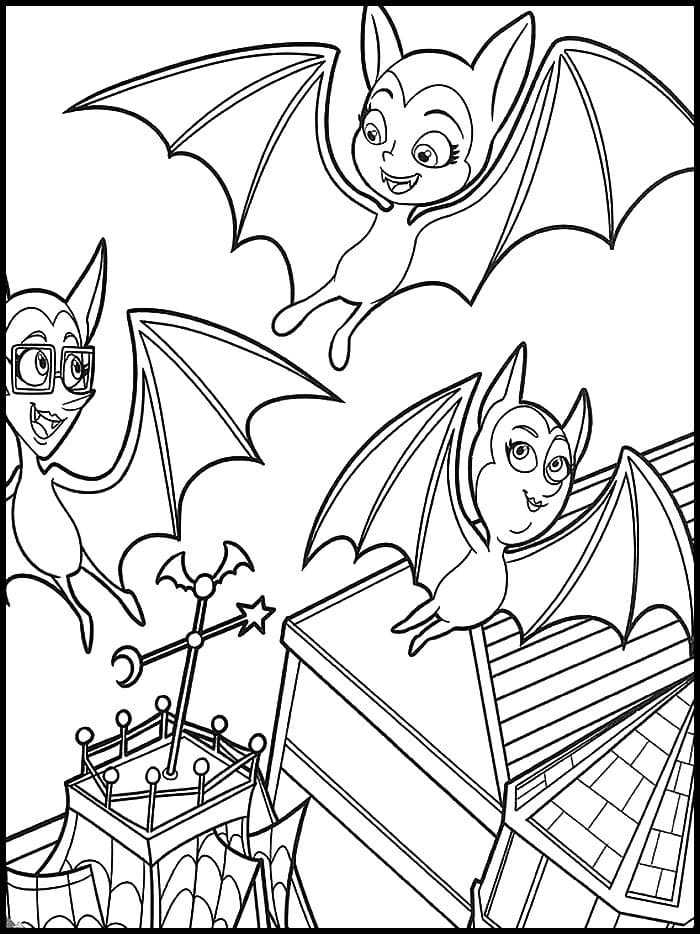 Dibujos de Vampirina para colorear para niños