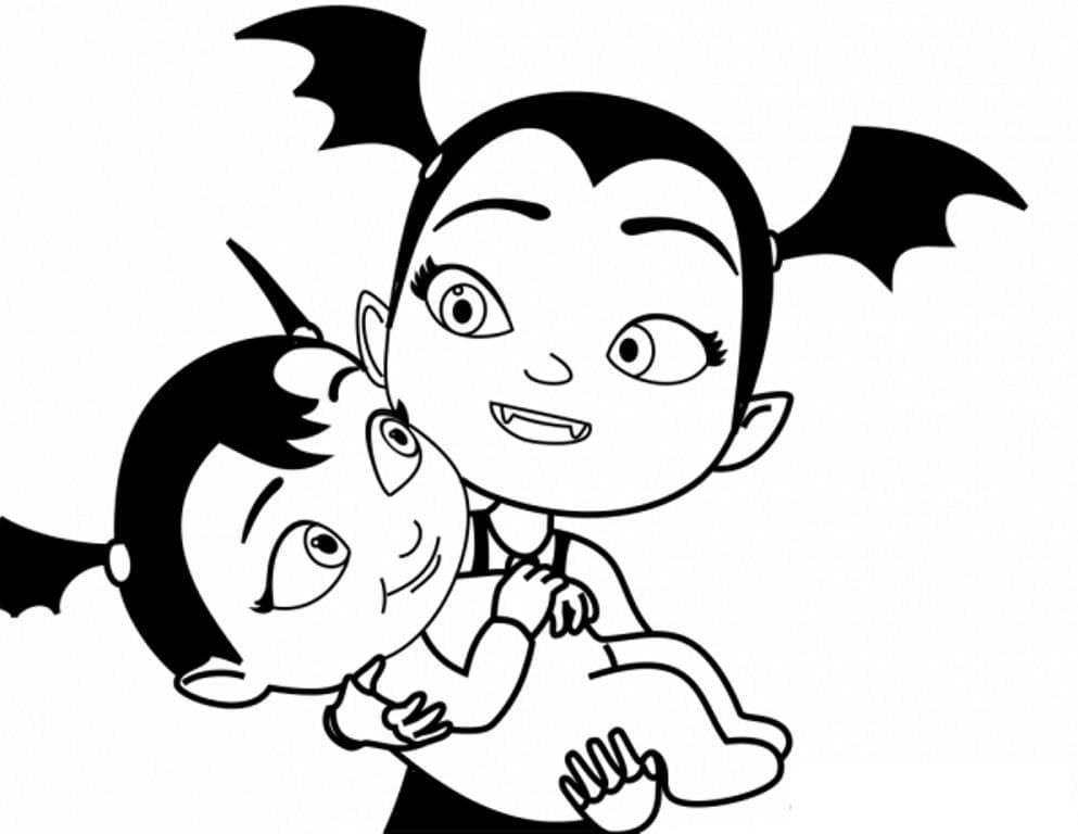 Malvorlagen Vampirina für Kinder