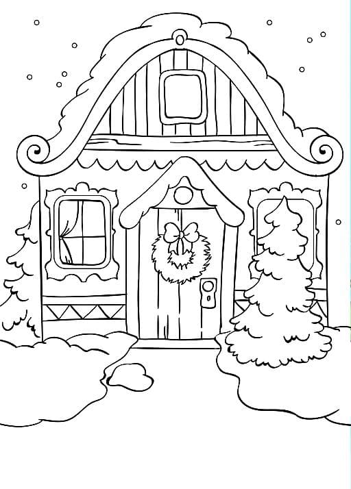 Desenhos de Inverno para Colorir para Crianças em formato A4