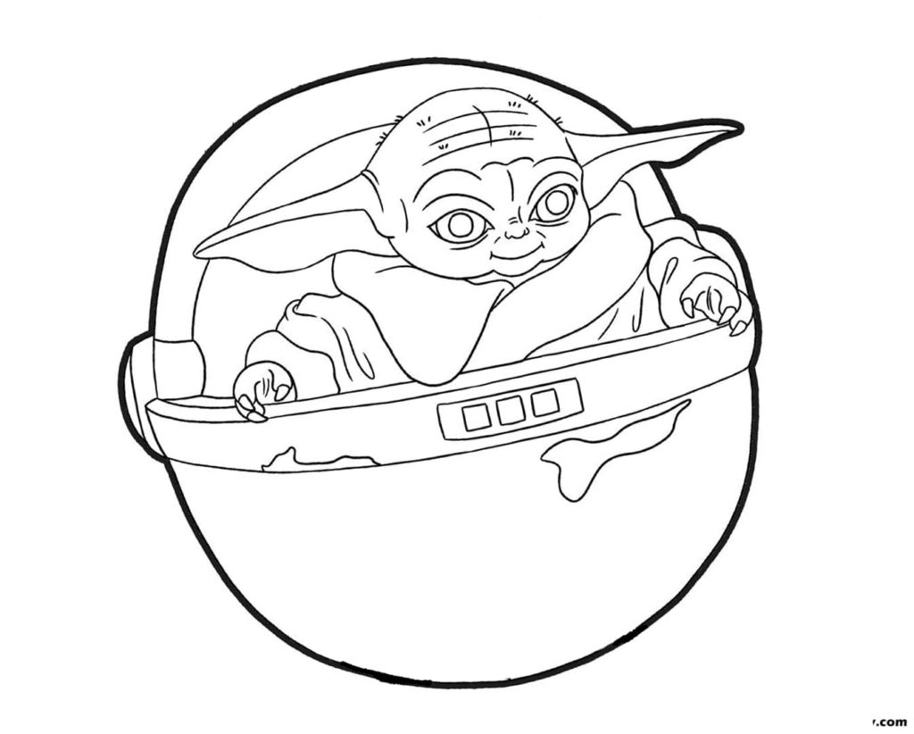 Baby Yoda Coloring Pages Free Printable
