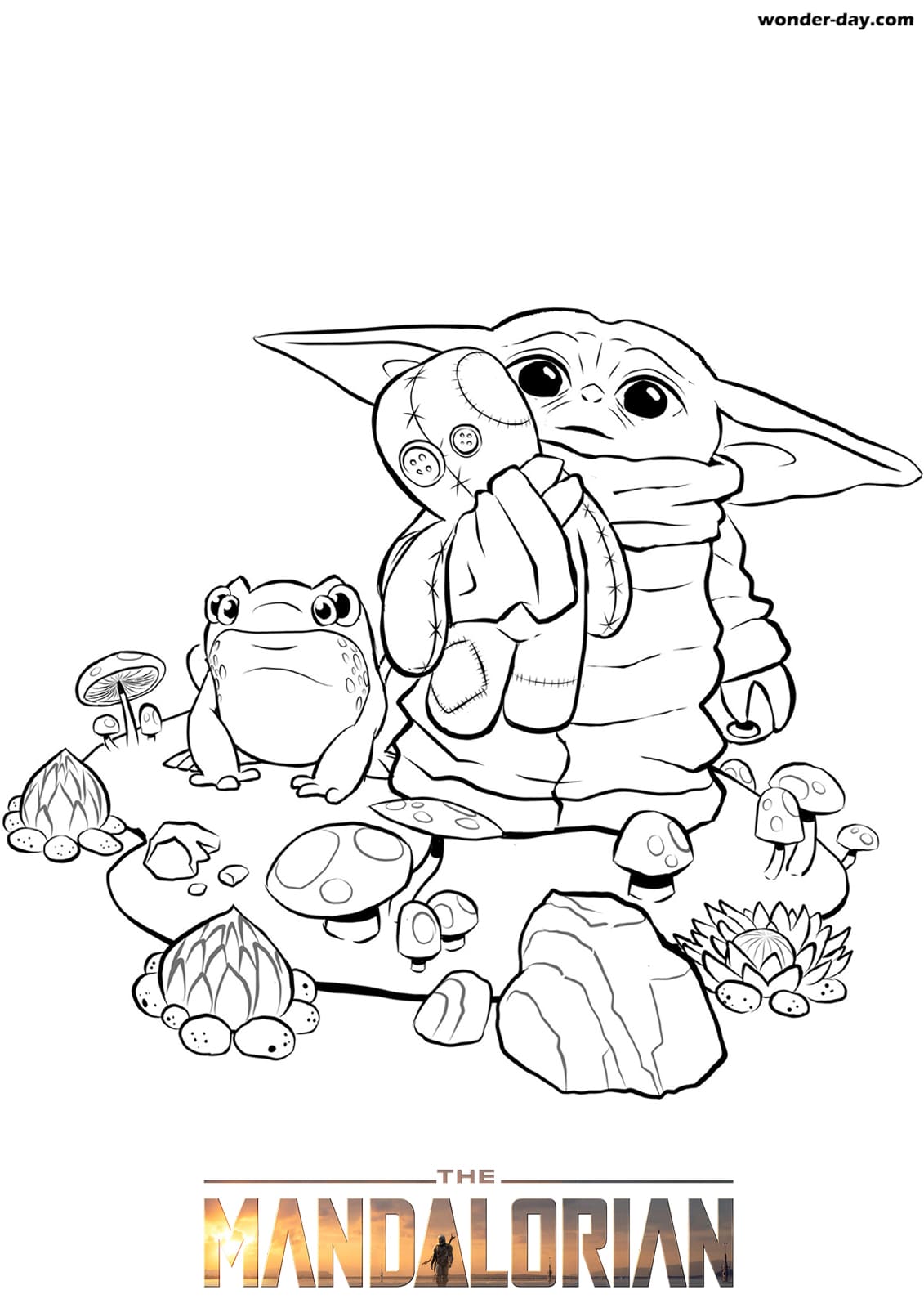 Baby Yoda Coloring Pages Coloring Pages