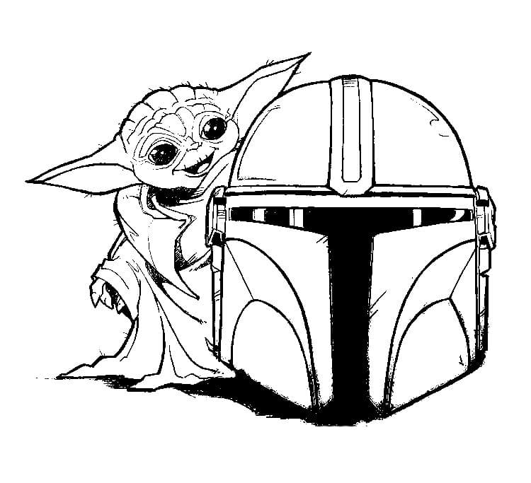 Disegni di Baby Yoda da colorare. Stampa gratuitamente