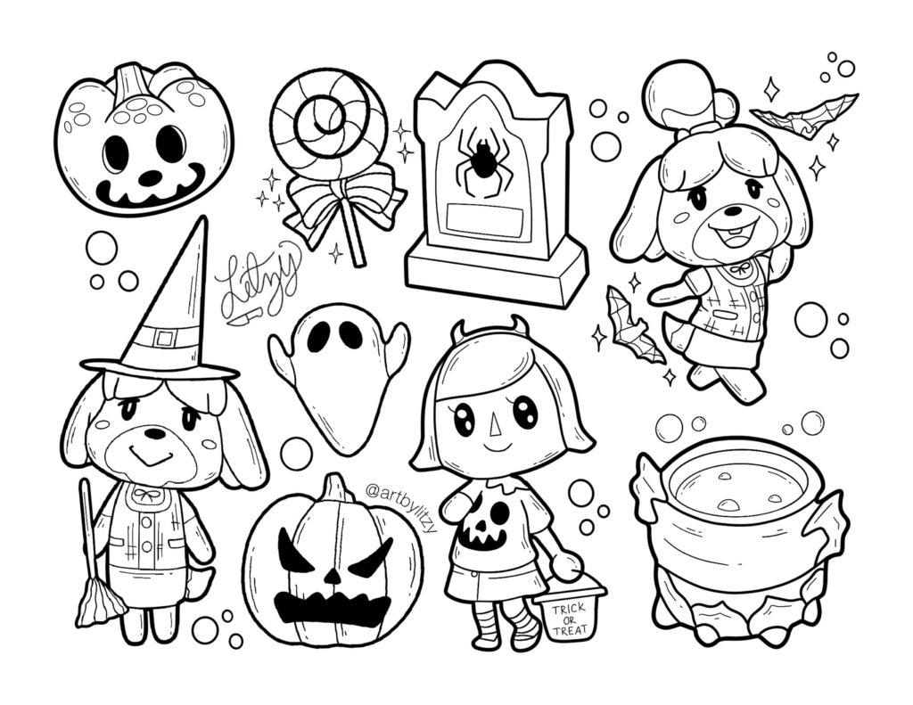 Animal Crossing Coloring Pages. 20 Printable Coloring Pages