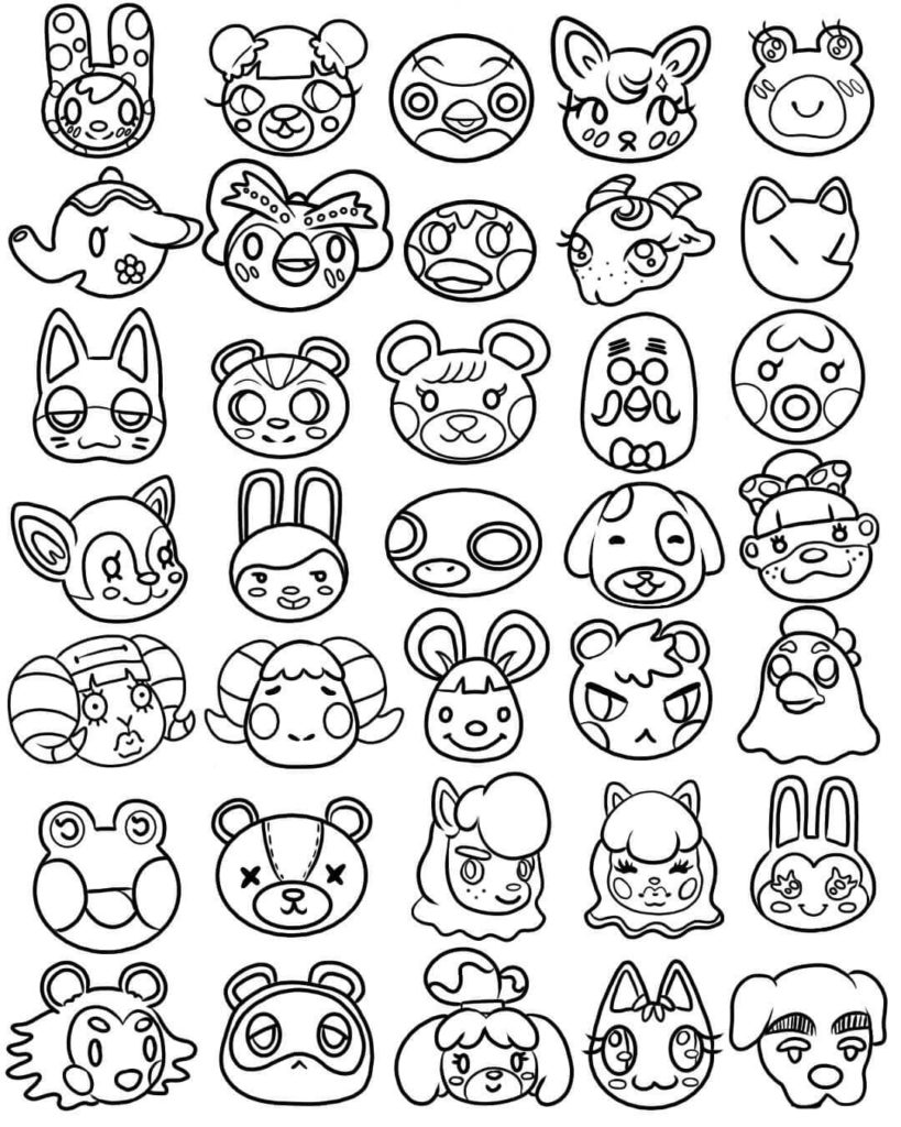 Animal Crossing Coloring Pages. 21 Printable Coloring Pages