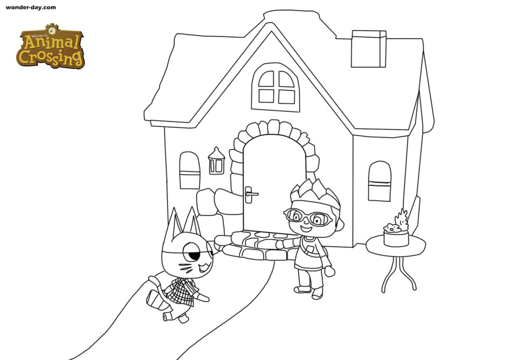 Coloriages Animal Crossing sur Wonder-day.com