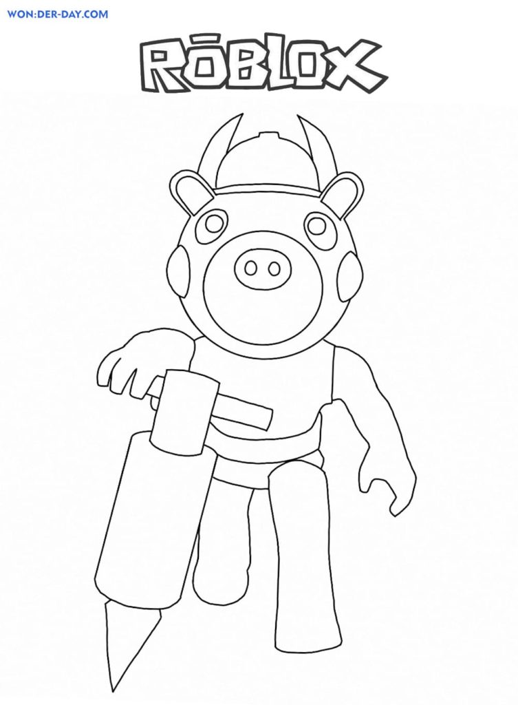 Piggy Roblox coloring pages