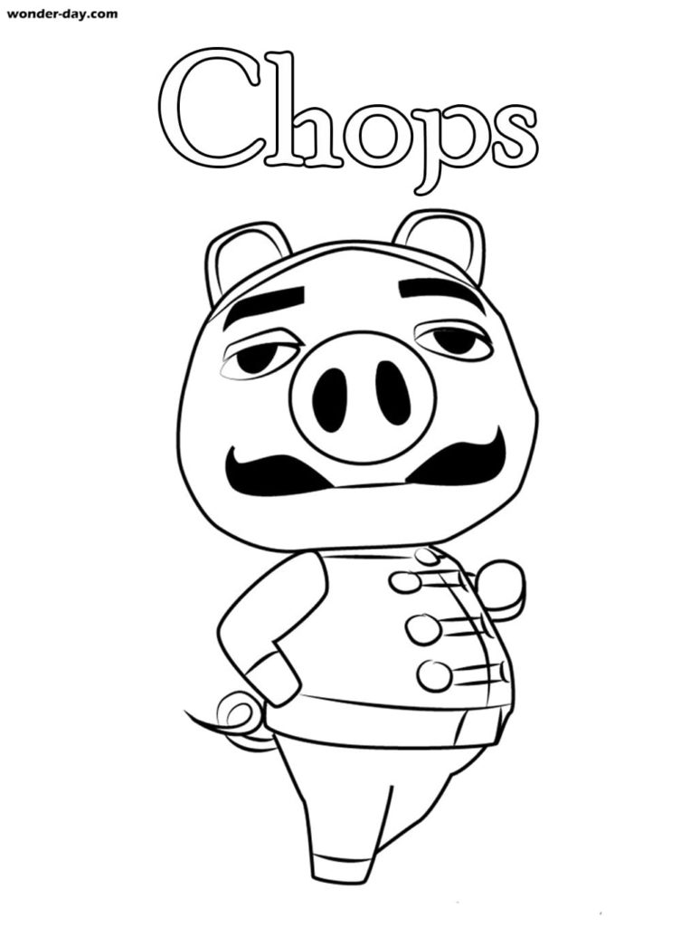 Ausmalbilder Animal Crossing. Malvorlagen für Kinder