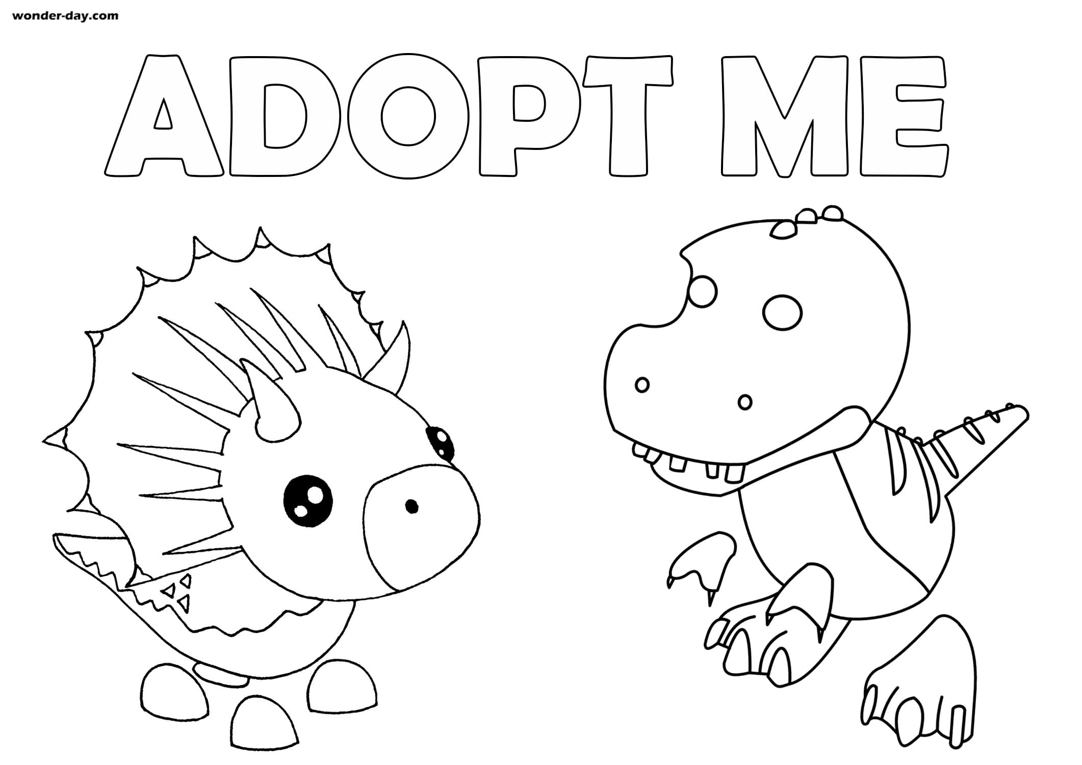 e learning for kindergarten Adopt Me Pet Coloring Sheets Adopt Me
