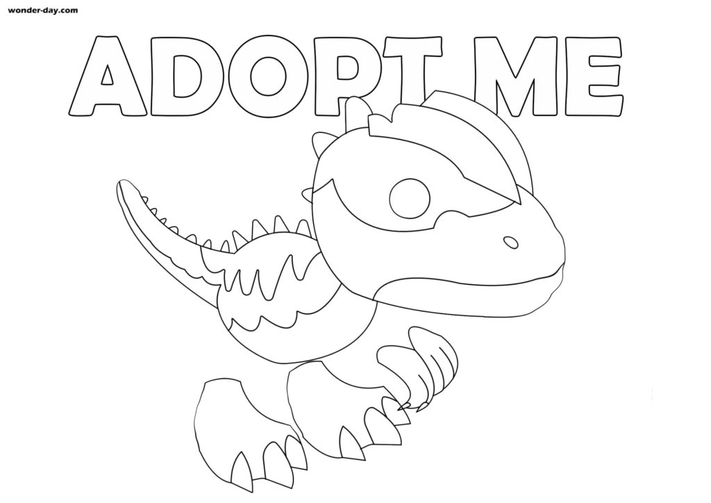 Desenhos para colorir Adopt Me. Imprima gratuitamente