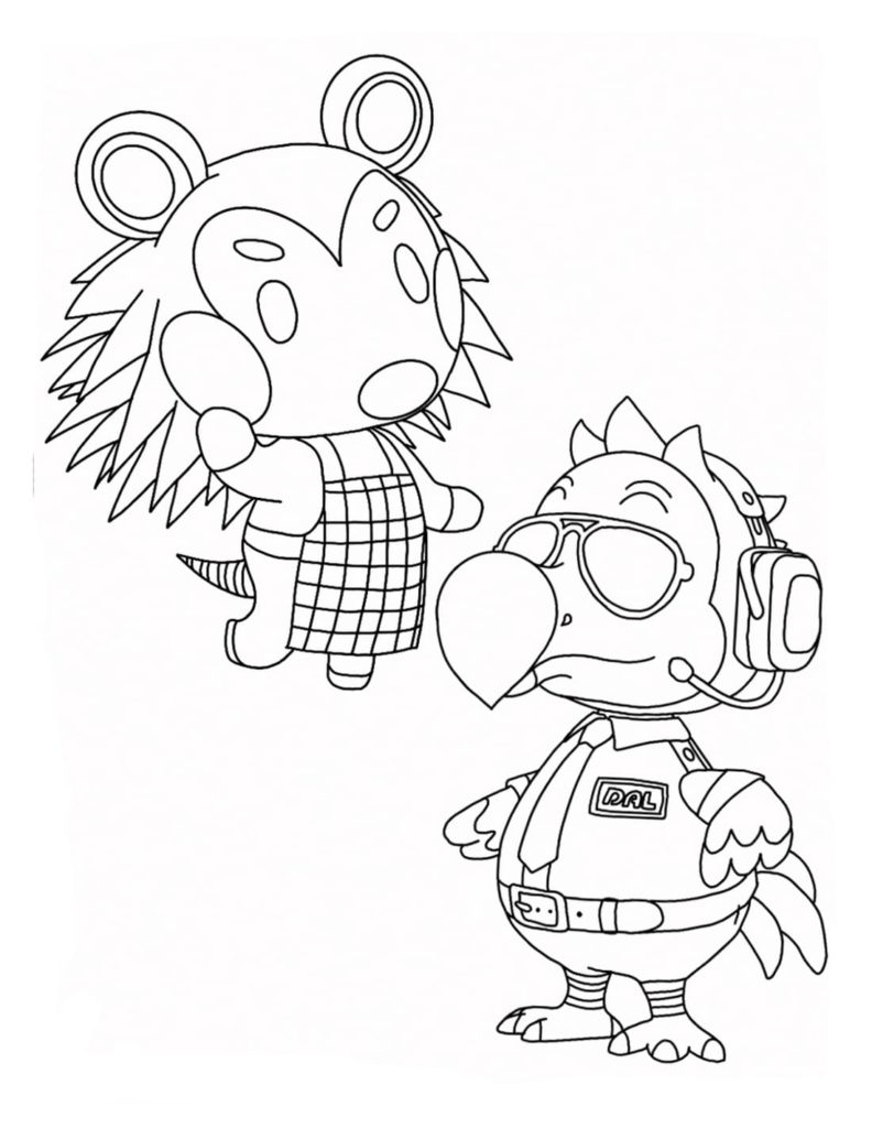 Animal Crossing Coloring Pages. 20 Printable Coloring Pages