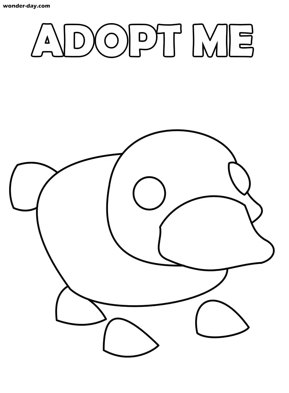 Adopt Me Coloring Pages Wonder Day Com - roblox adopt me pets drawings