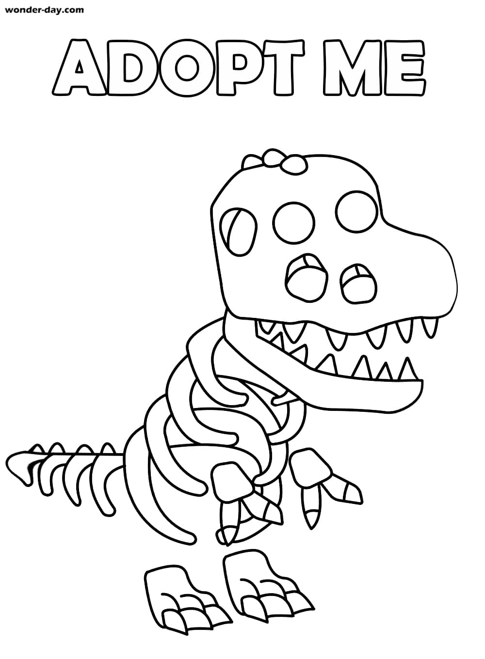 Coloring Pages Adopt Me Print For Free Wonder Day Com