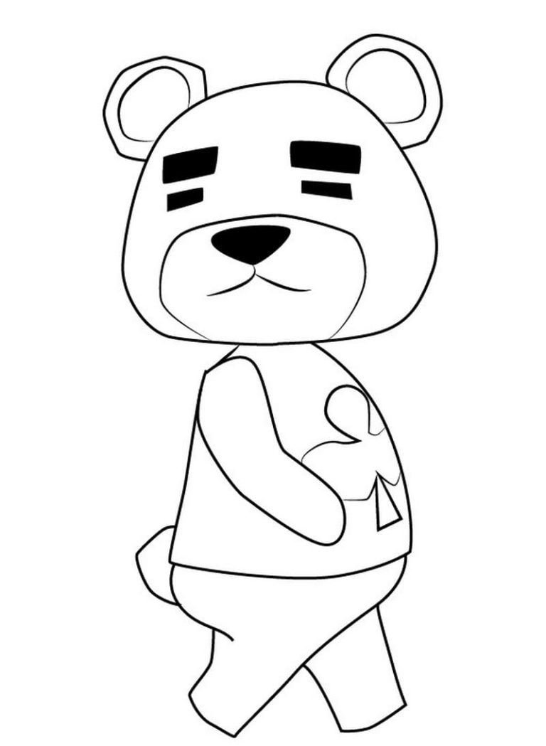 Animalcrossing Coloring Pages Stitches Coloring Pages