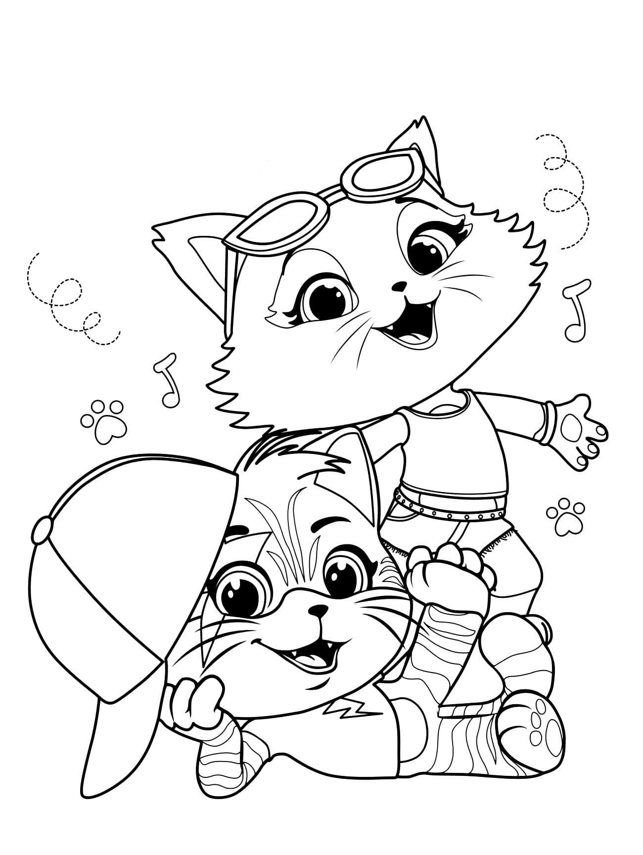 44 Gatos desenhos para colorir imprimir e pintar – Desenhos para