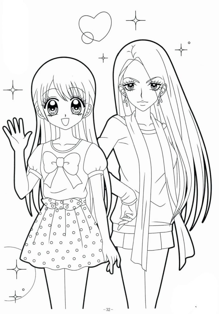 Disegni di Anime e Manga da colorare. Stampare gratis