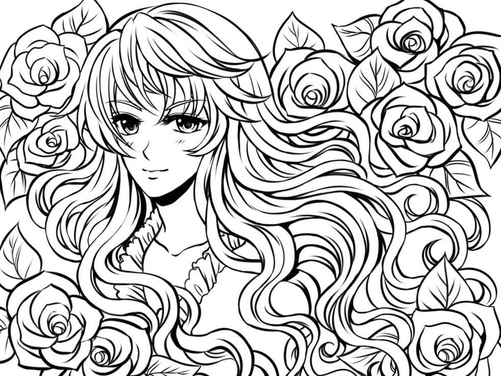 Anime Coloring Pages. 