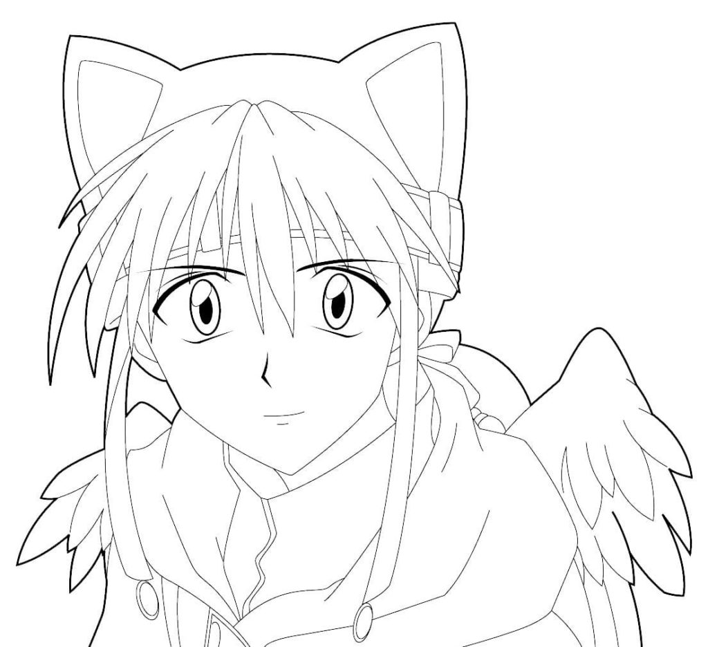 Anime Coloring Pages. Print for free   WONDER DAY — Coloring pages ...